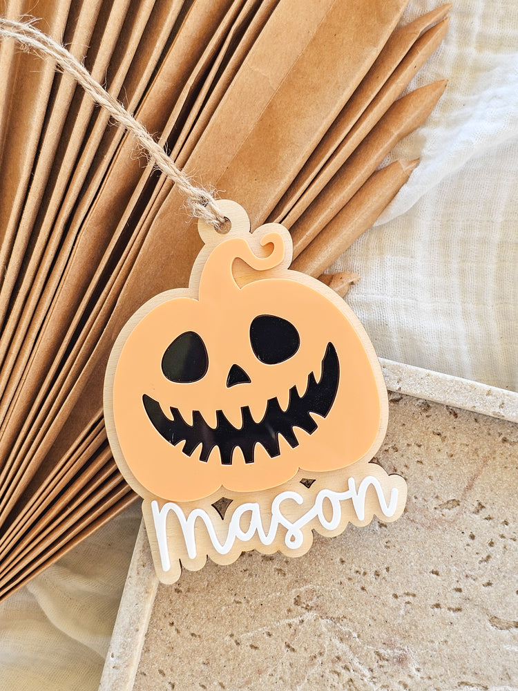 Scary Pumpkin Halloween Tag