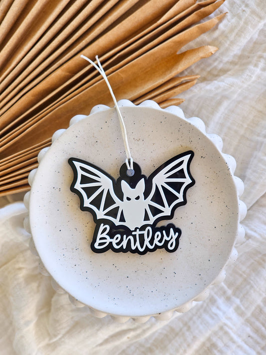 Halloween Bat Acrylic Tag