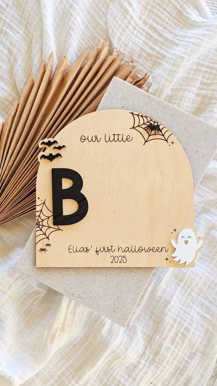 Our little boo - Halloween Plaque