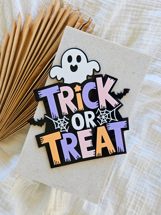 Trick or Treat Halloween Sign