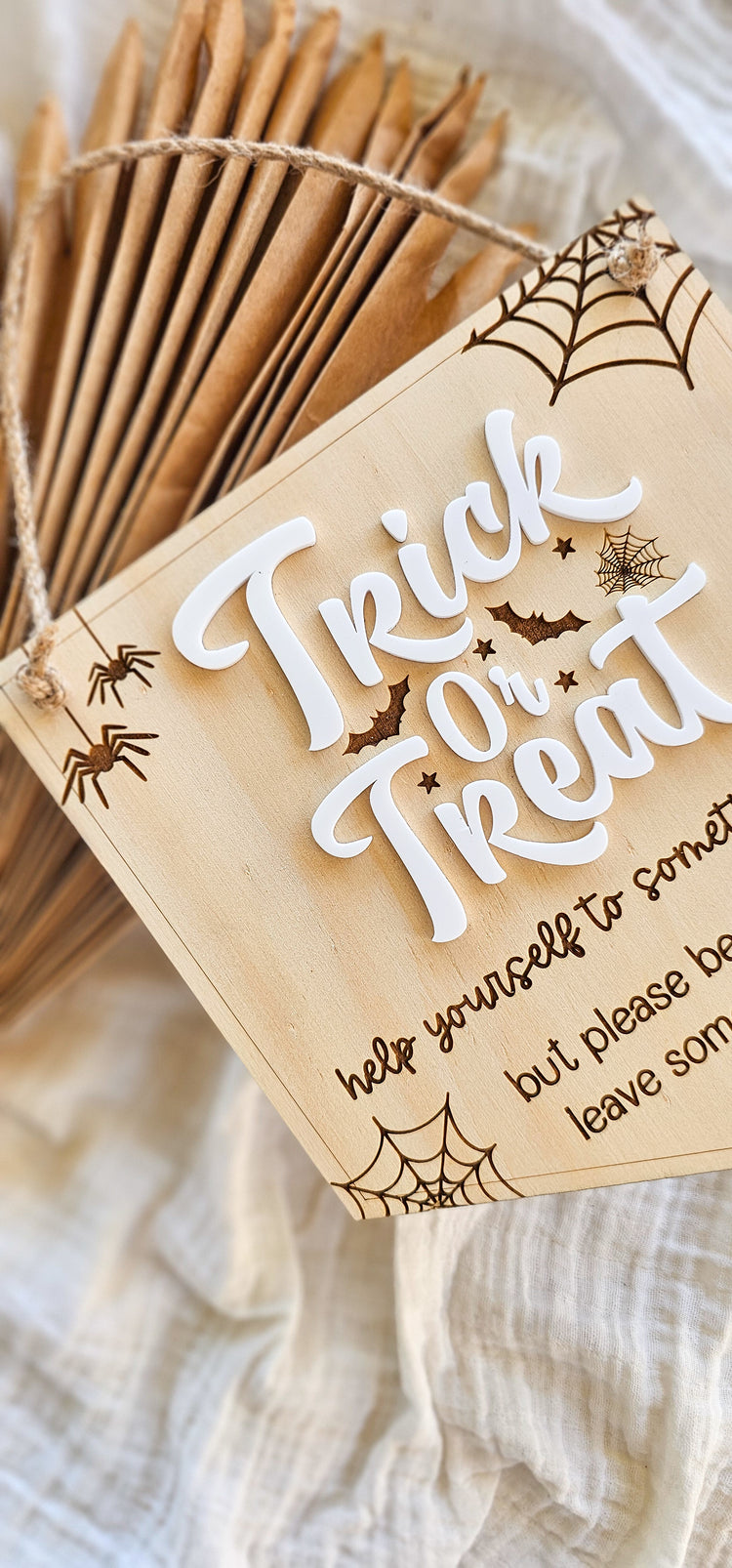 Treat or Treat  - please help yourself Halloween sign