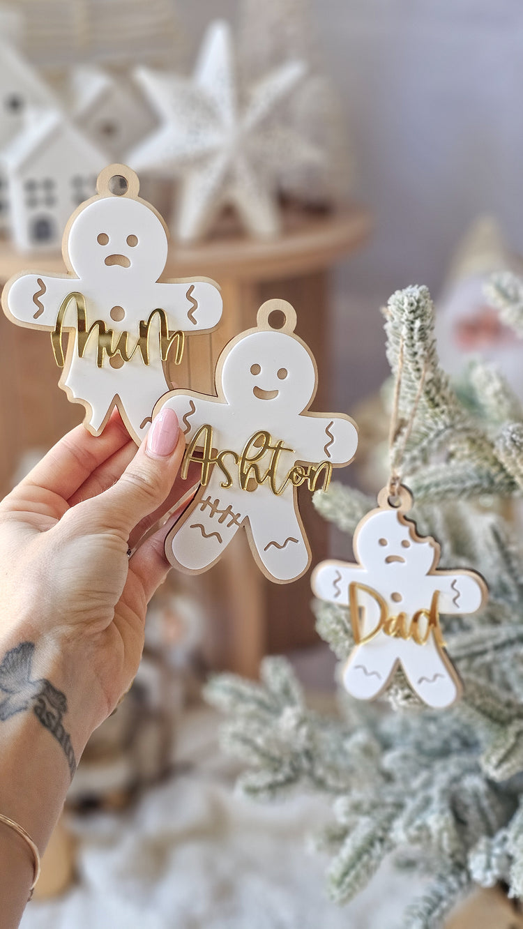 Gingerbread Ornament - Multiple Designs