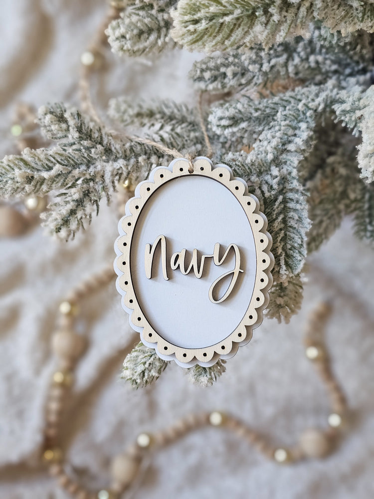 Vintage Christmas Ornament - Timber