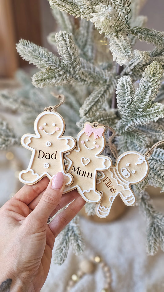 Family Gingerbread Ornament