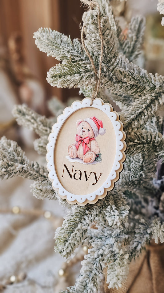 Vintage Christmas Ornament - Printed Designs