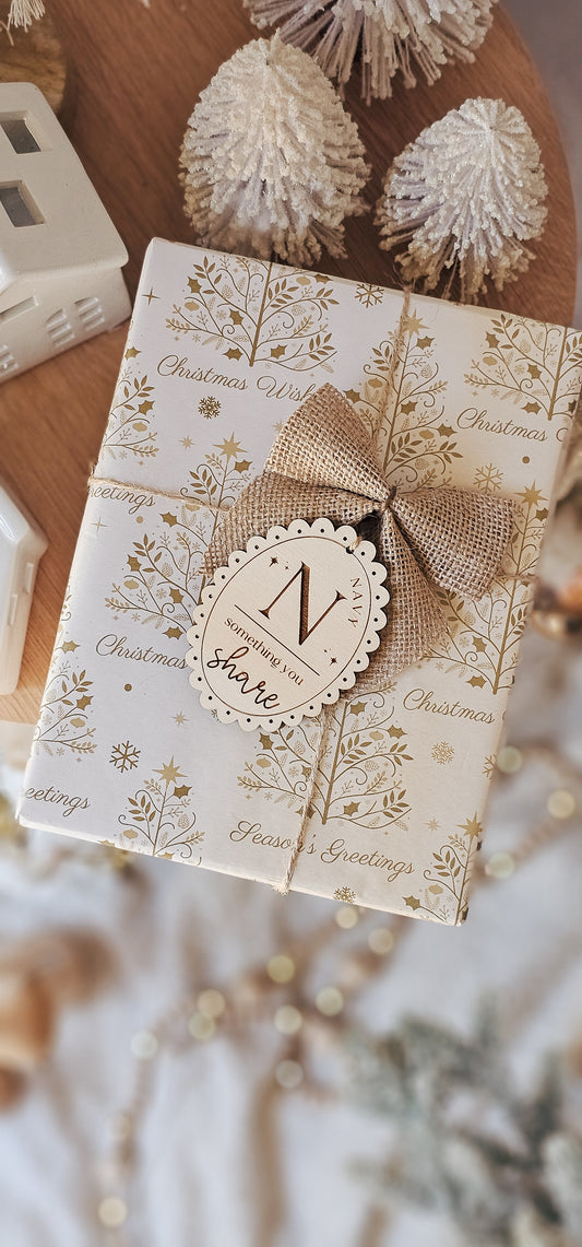 Vintage Christmas Mindful Arch Tags - Want, wear, need, read, do, share