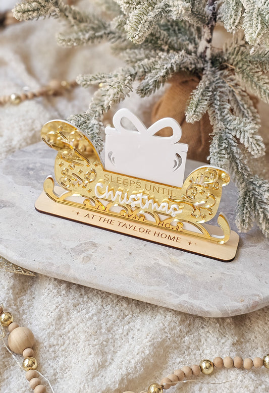 Santa Sleigh Christmas Countdown