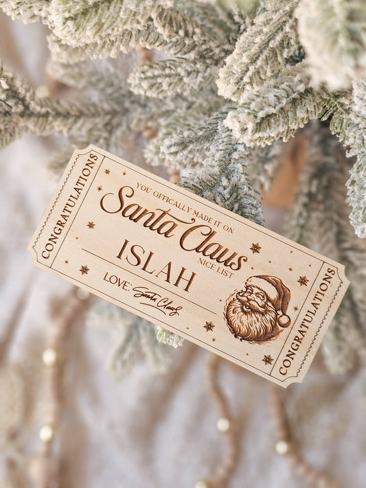 Santa's Nice List Ticket