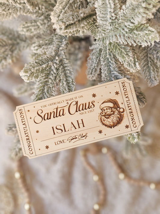 Santa's Nice List Ticket