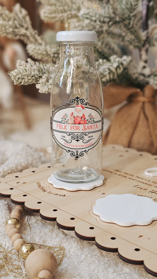 Santa's Milk Bottle - Printed Designs