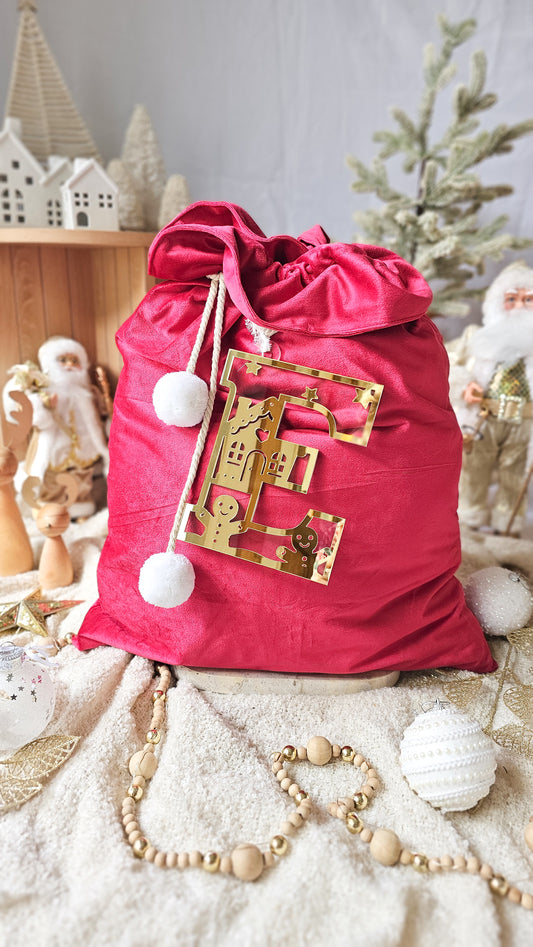 Gingerbread Letter - Sack Tag - 18cm