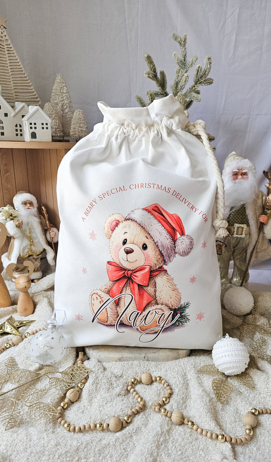 Personalised Christmas Sack - Multiple Designs