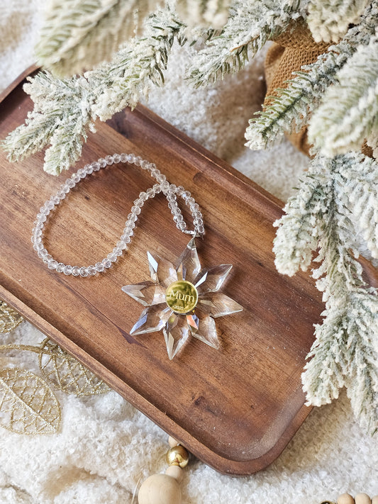 Snowflake Crystal Ornament