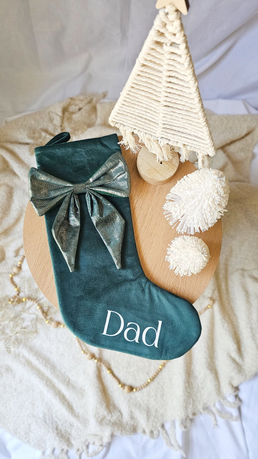 Personalised Deluxe Bow Stocking