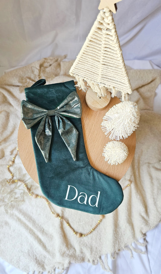 Green bow sack - Dad