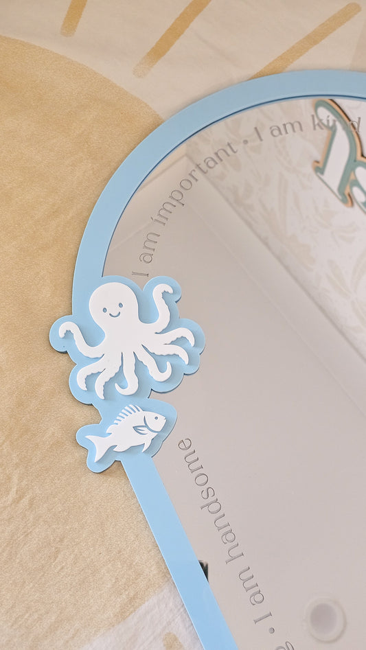 Personalised Daily Affirmation Mirror - Under the sea