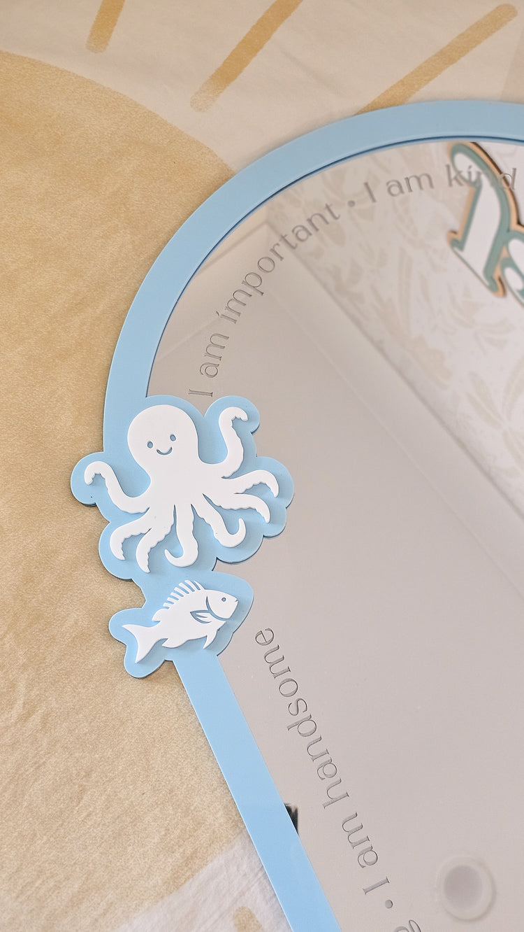 Personalised Daily Affirmation Mirror - Under the sea