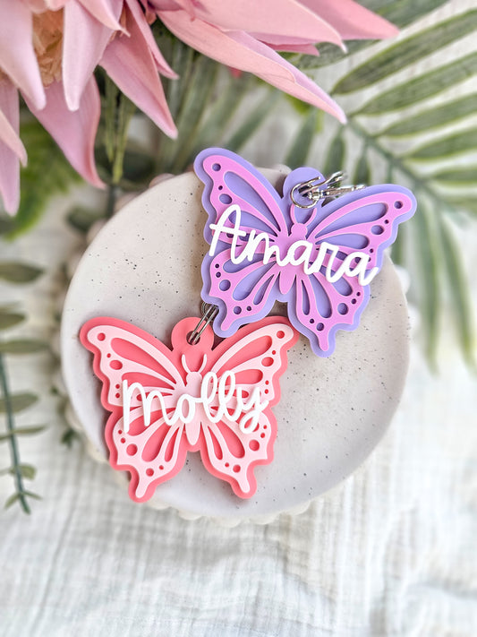 Butterfly Acrylic Keyring