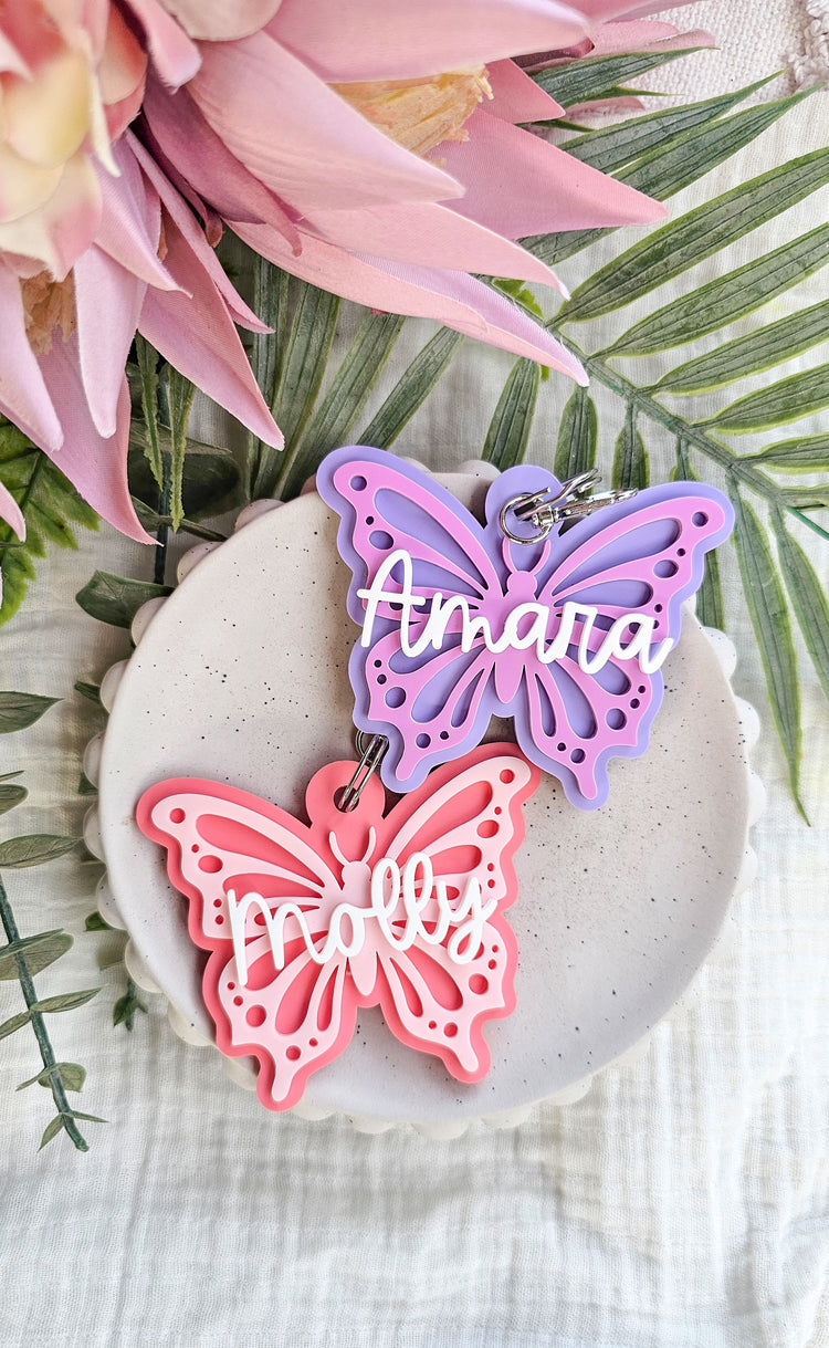 Butterfly Acrylic Keyring