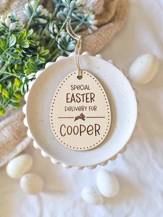 Special Easter Delivery Tag