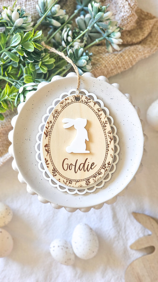 Deluxe Floral Vintage Easter Tag