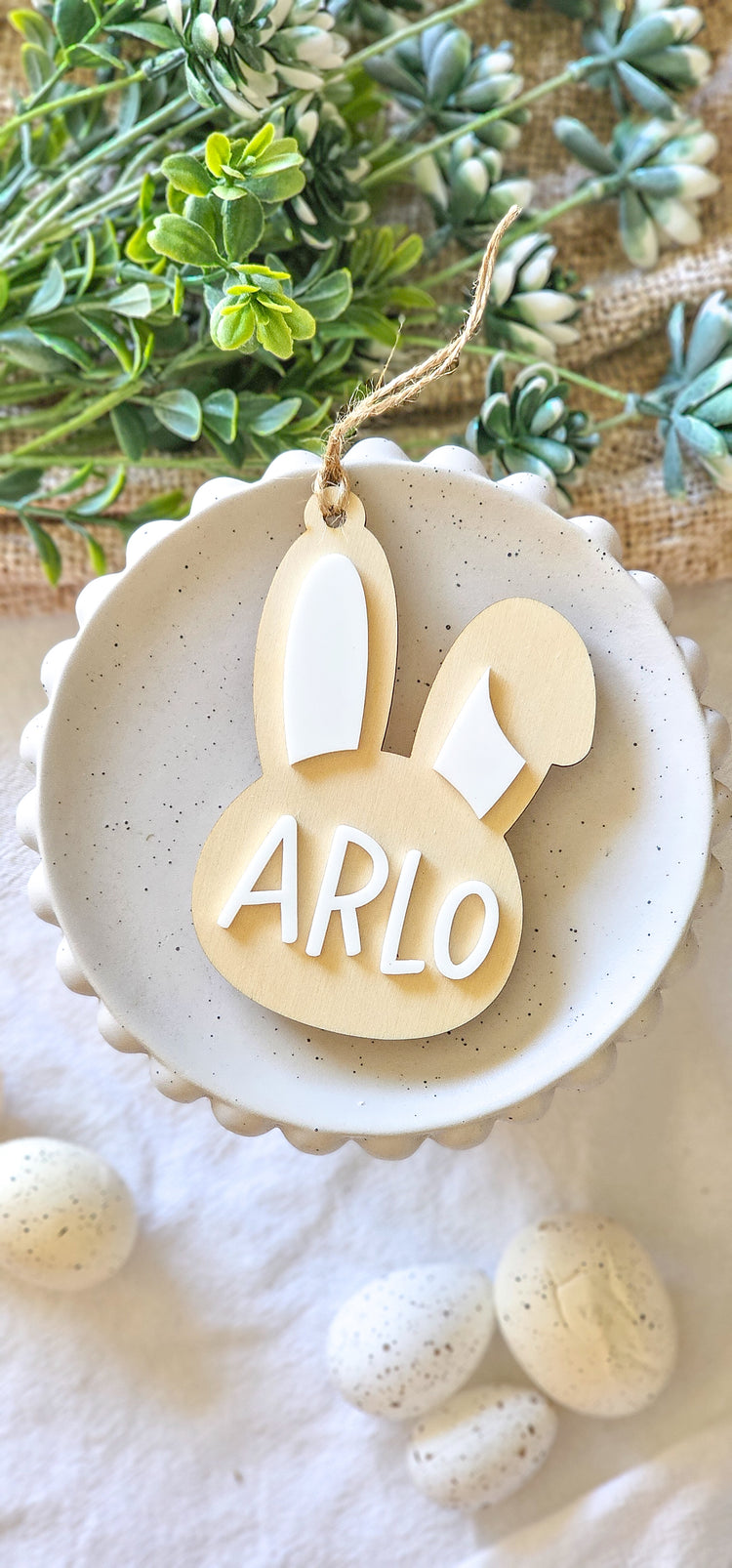 Easter Bunny Tag - Timber