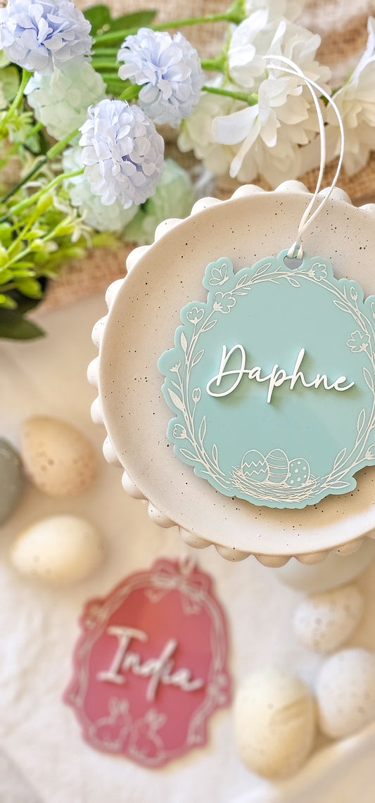 Heirloom Framed Easter Tags - Acrylic