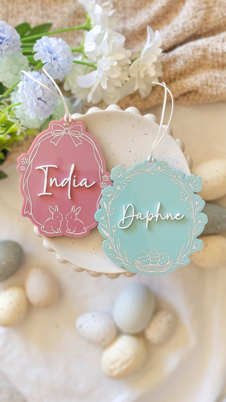 Heirloom Framed Easter Tags - Acrylic