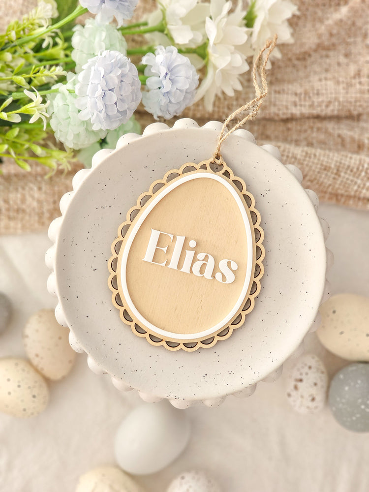 Egg Vintage Easter Tag