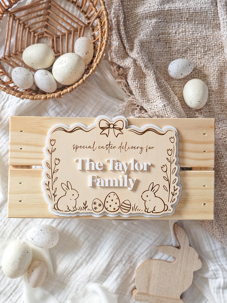 Heirloom Frame Easter Crate | Plaque Only