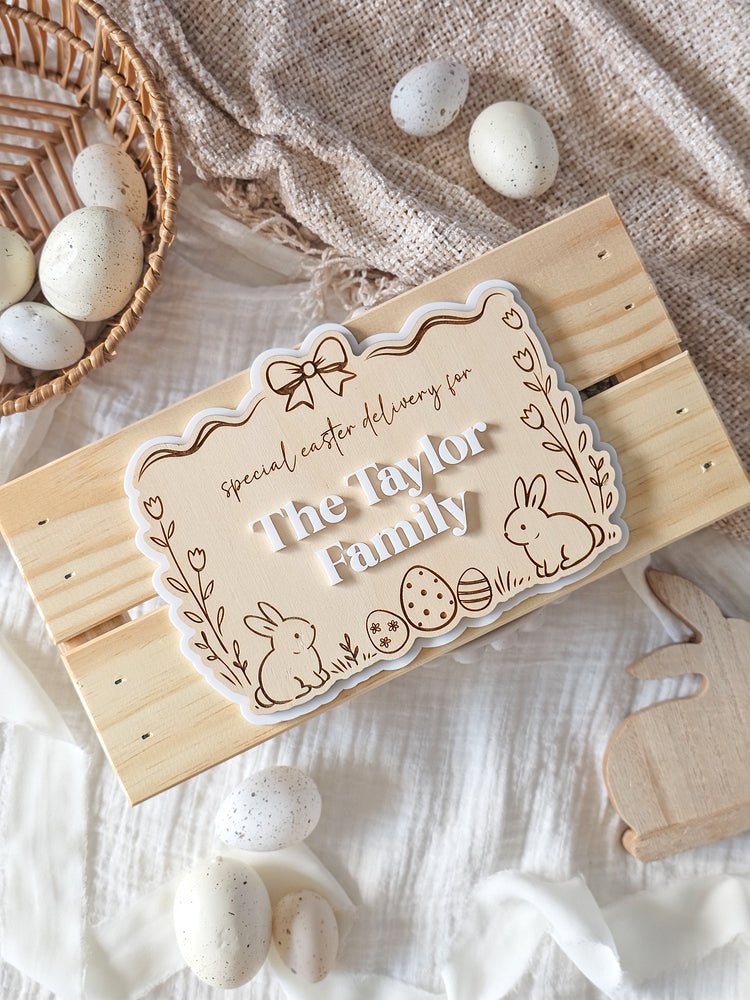 Heirloom Frame Easter Crate | Plaque Only