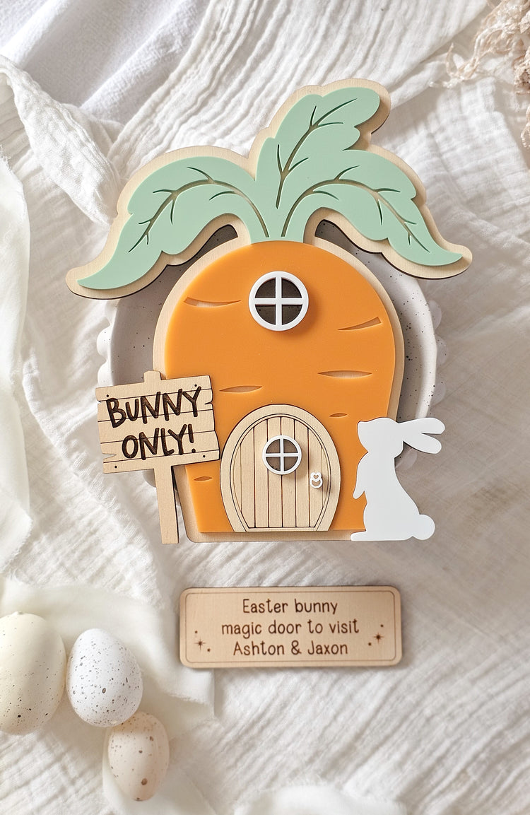 Carrot Shaped Easter Magic Door