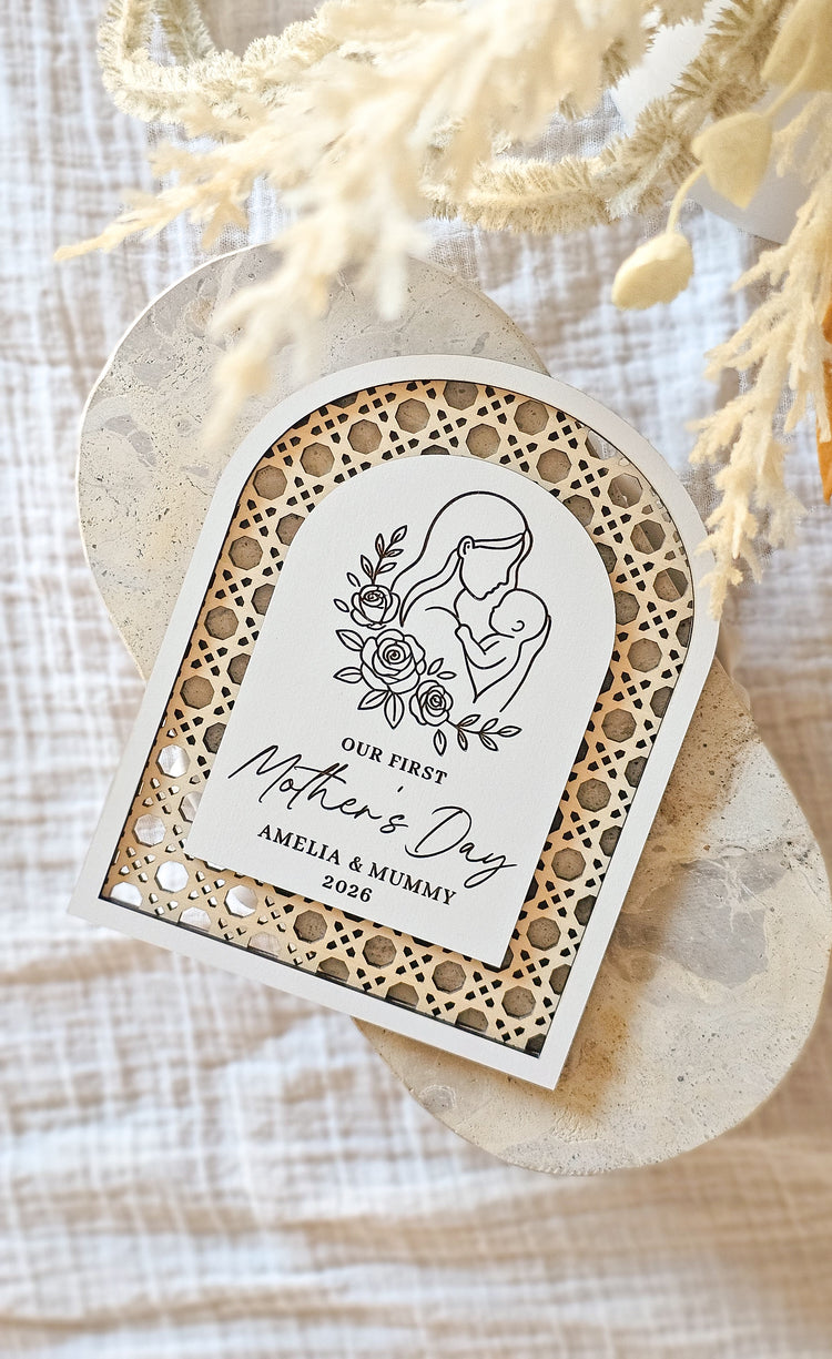 First Mother's Day Plaque | Rattan Arch