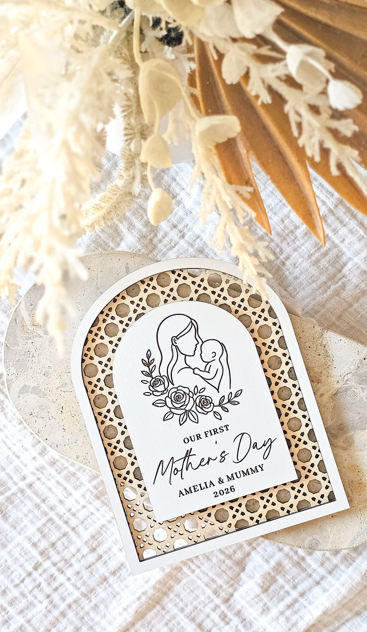 First Mother's Day Plaque | Rattan Arch