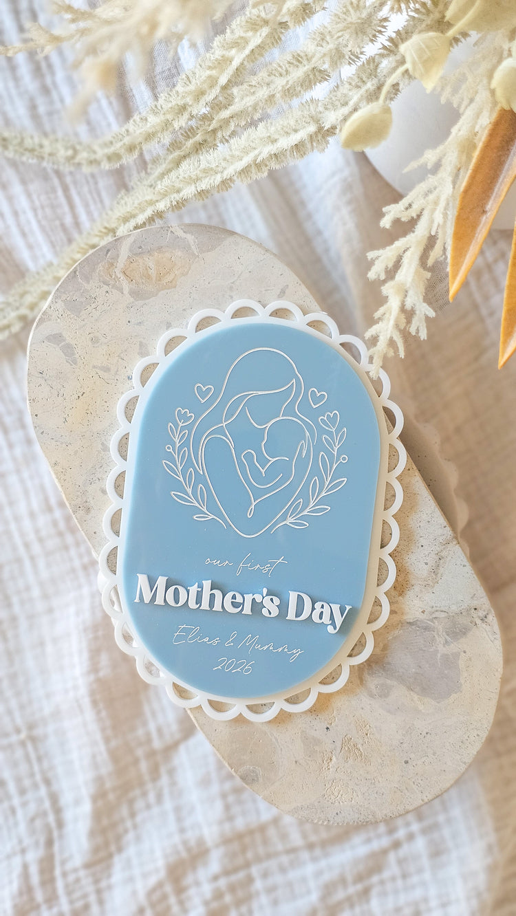 Scallop Oval First Mother's Day Plaque