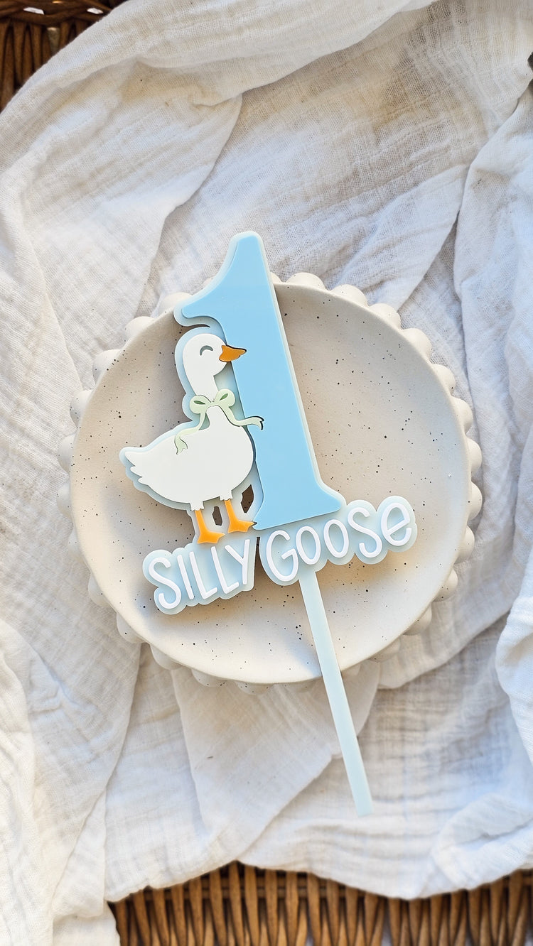 1 Silly Goose Cake Topper