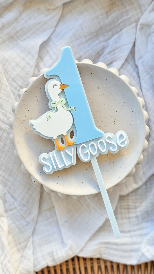 1 Silly Goose Cake Topper