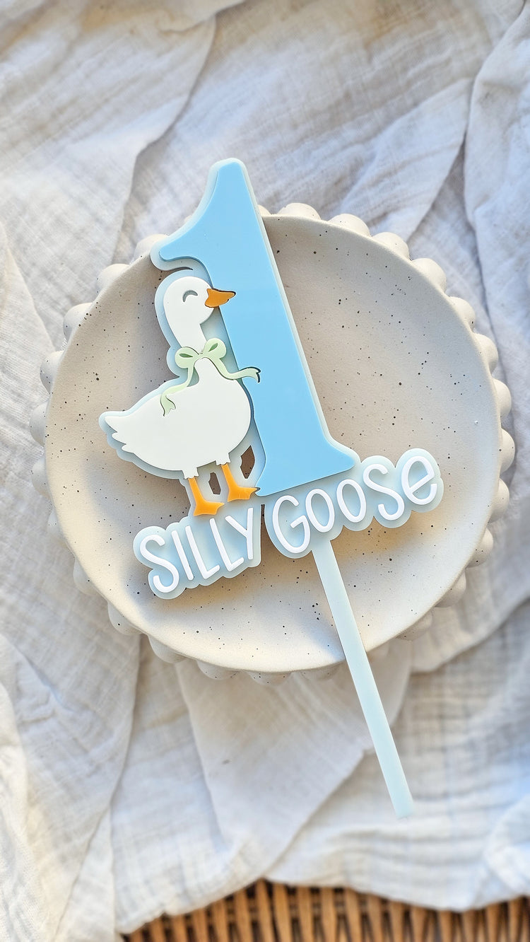 1 Silly Goose Cake Topper