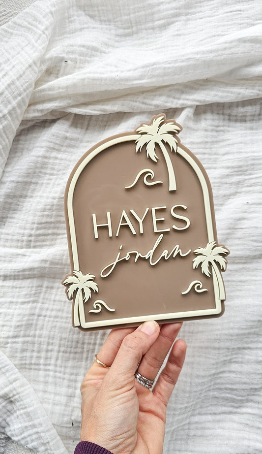 Coastal Name Plaque