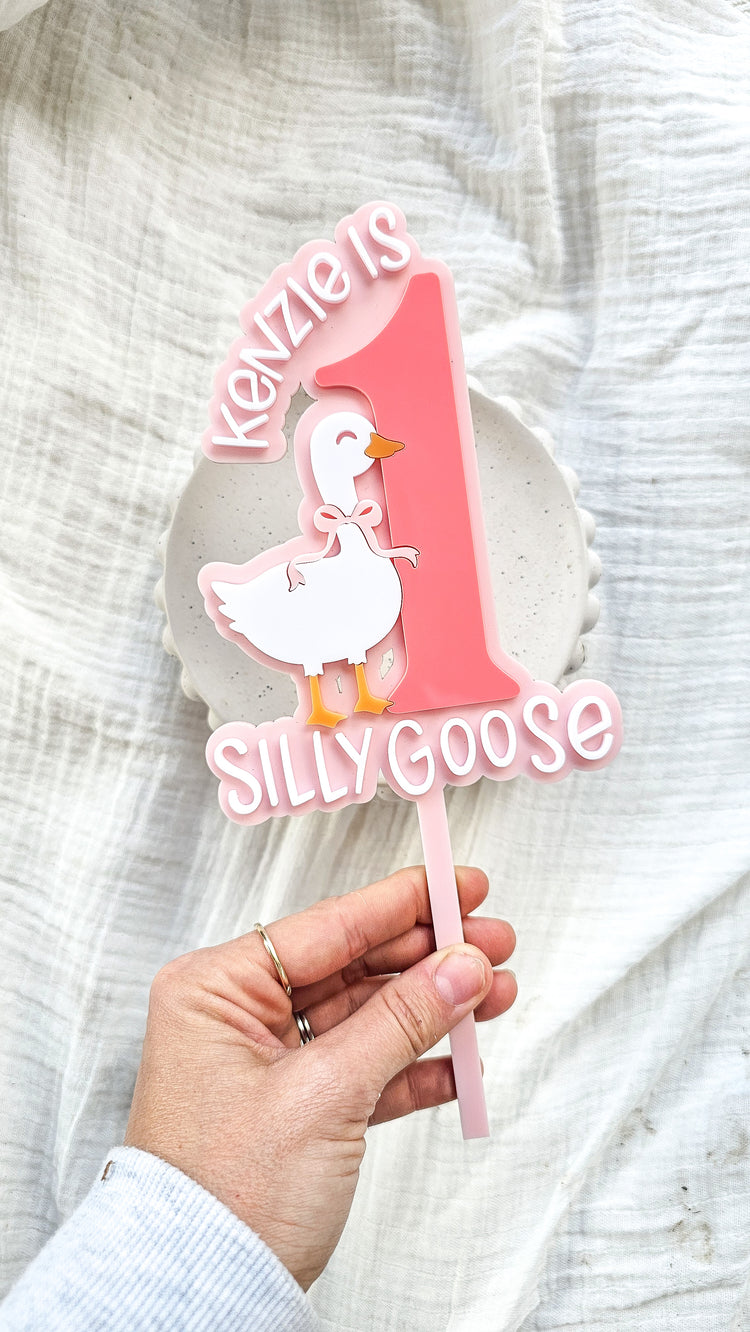 1 Silly Goose Cake Topper