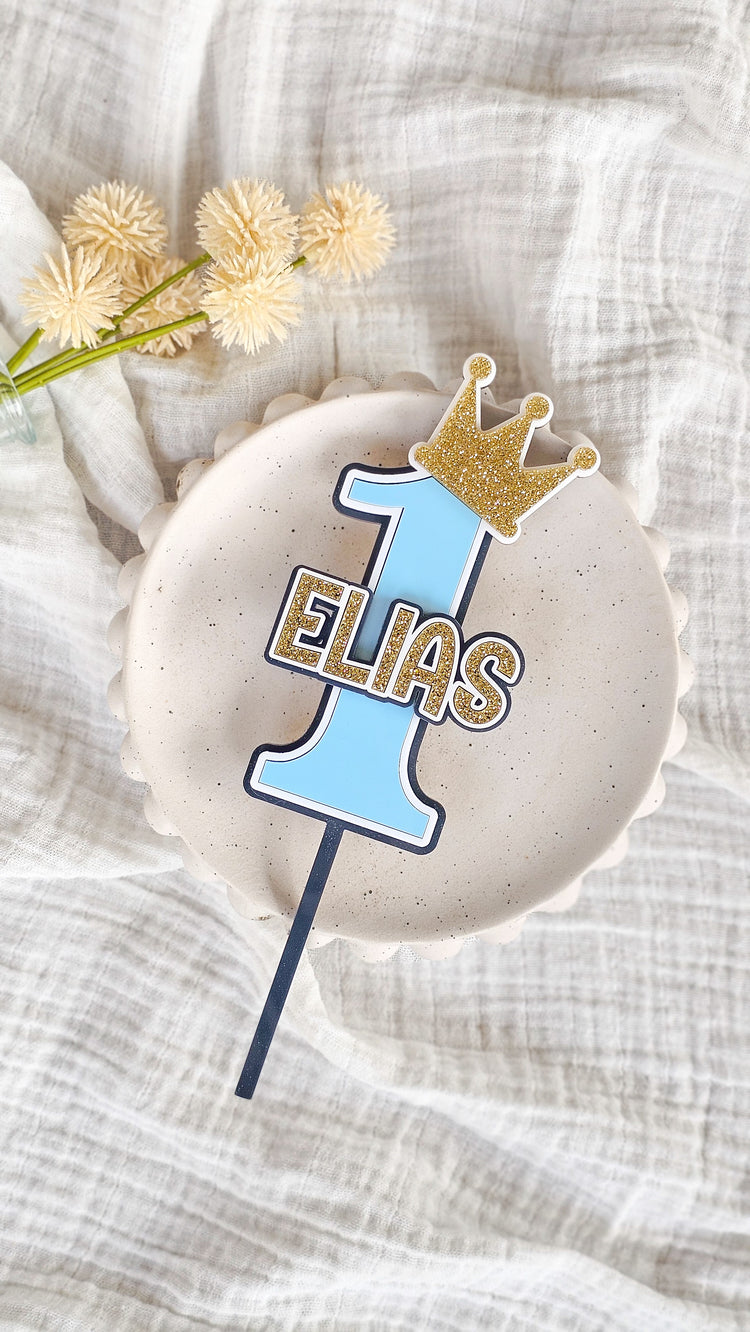 Birthday Crown Cake Topper