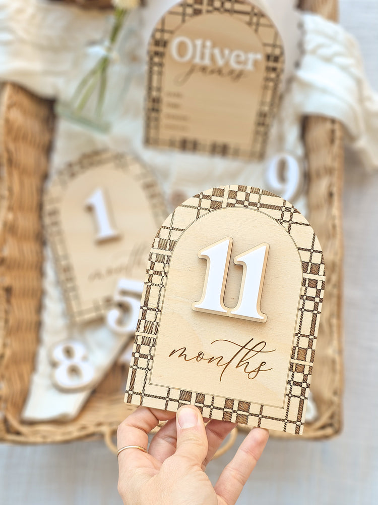 Interchangeable Plaid Tartan Milestone Bundle
