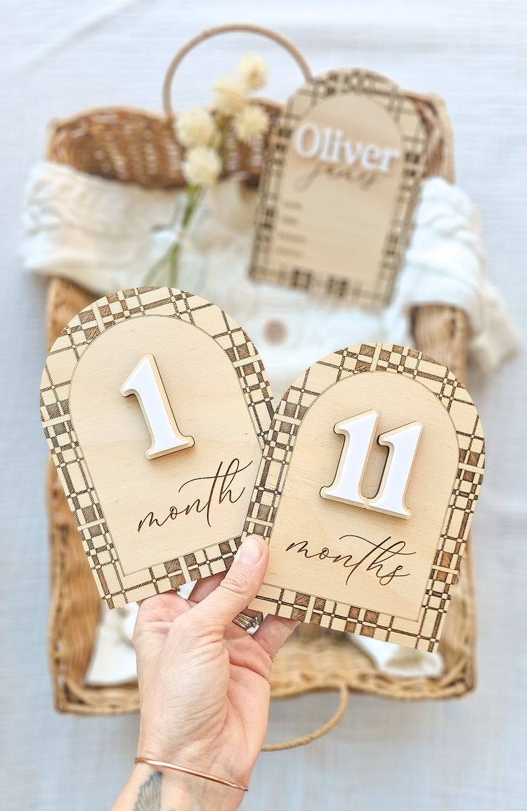 Interchangeable Plaid Tartan Milestone Bundle