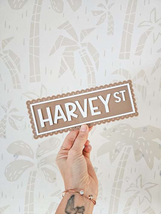 Vintage Personalised Street Sign