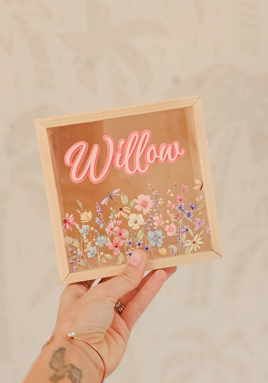 Money Box - Wildflower Design