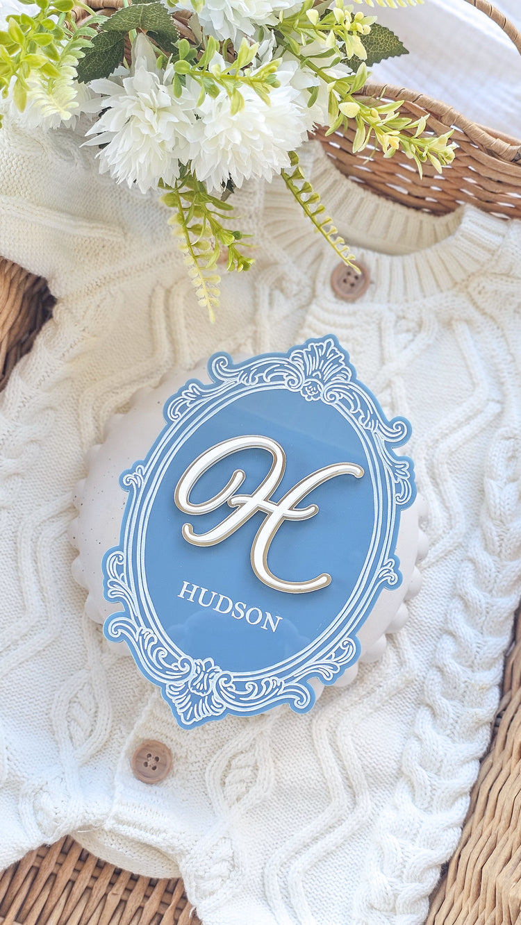 The Regal Monogram Name Plaque