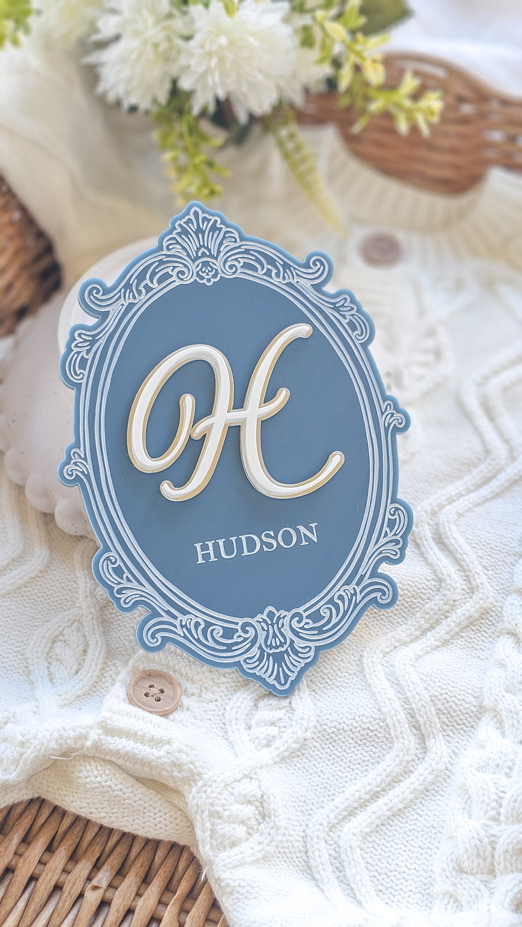 The Regal Monogram Name Plaque