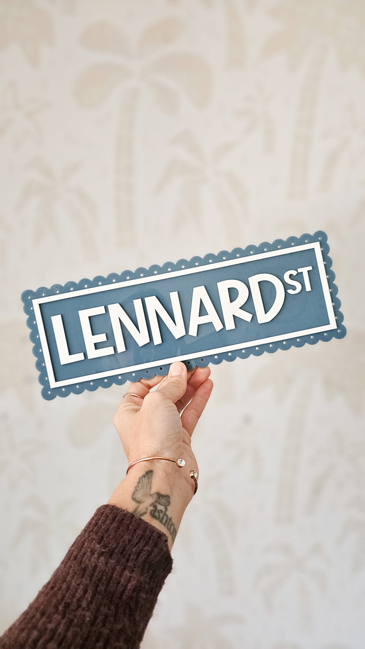 Vintage Personalised Street Sign
