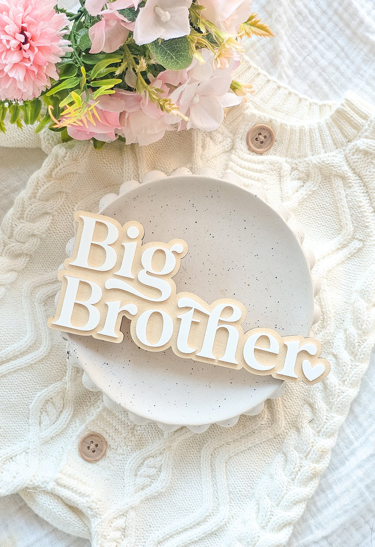 Big Sister/Brother Layered Plaque
