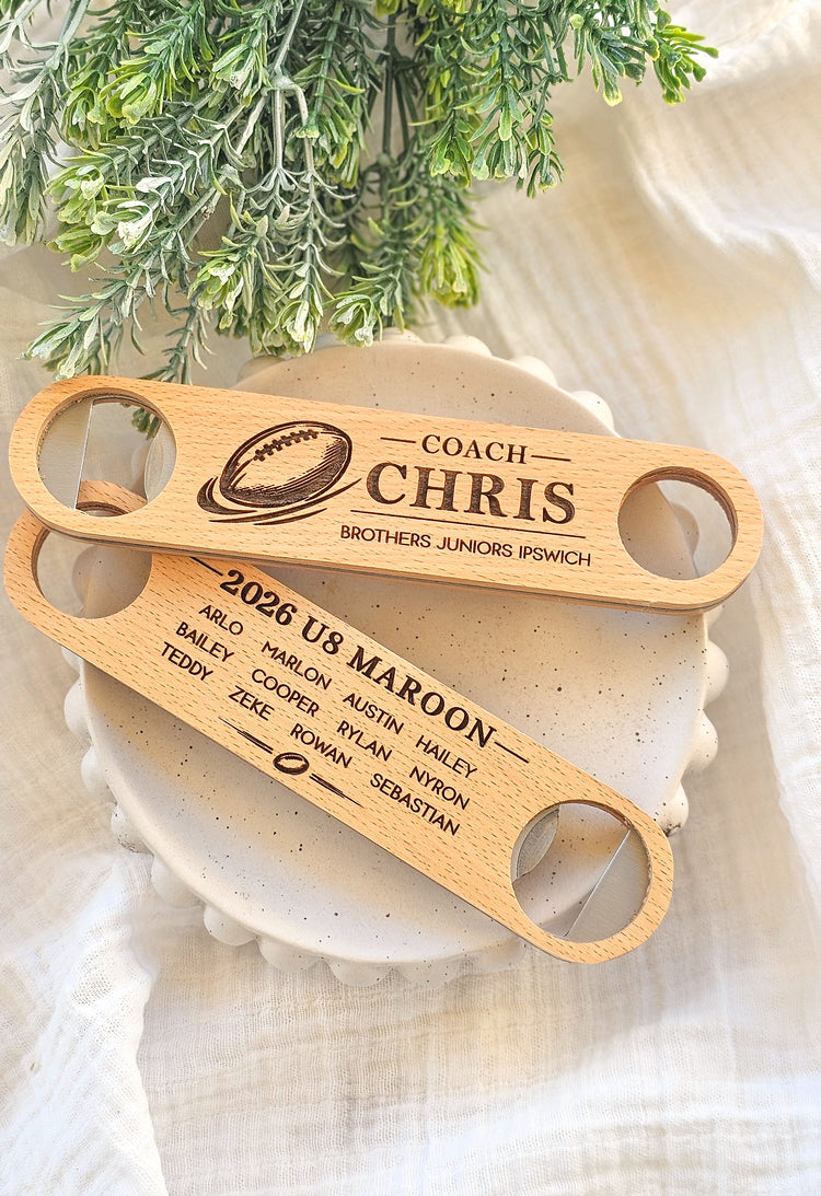 Personalised Coach & Team Bottle Opener
